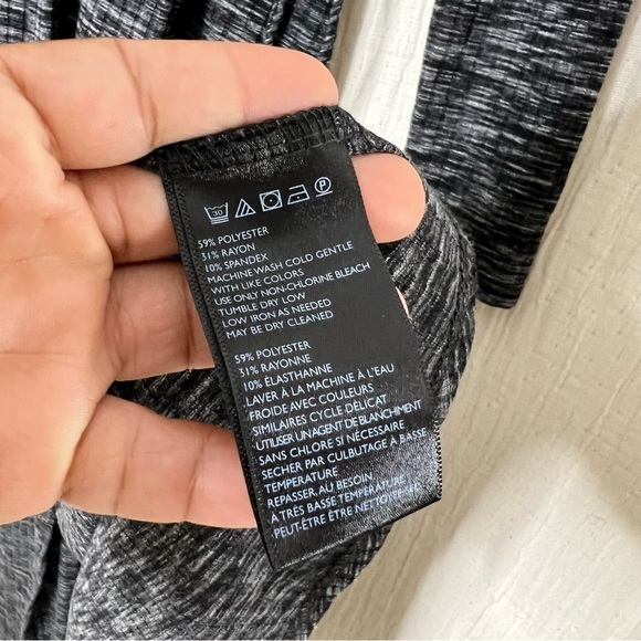 UO Kimchi Blue Long Sleeve Wrap Midi Dress - Gray S Small - Urban Outfitters - Picture 7 of 7